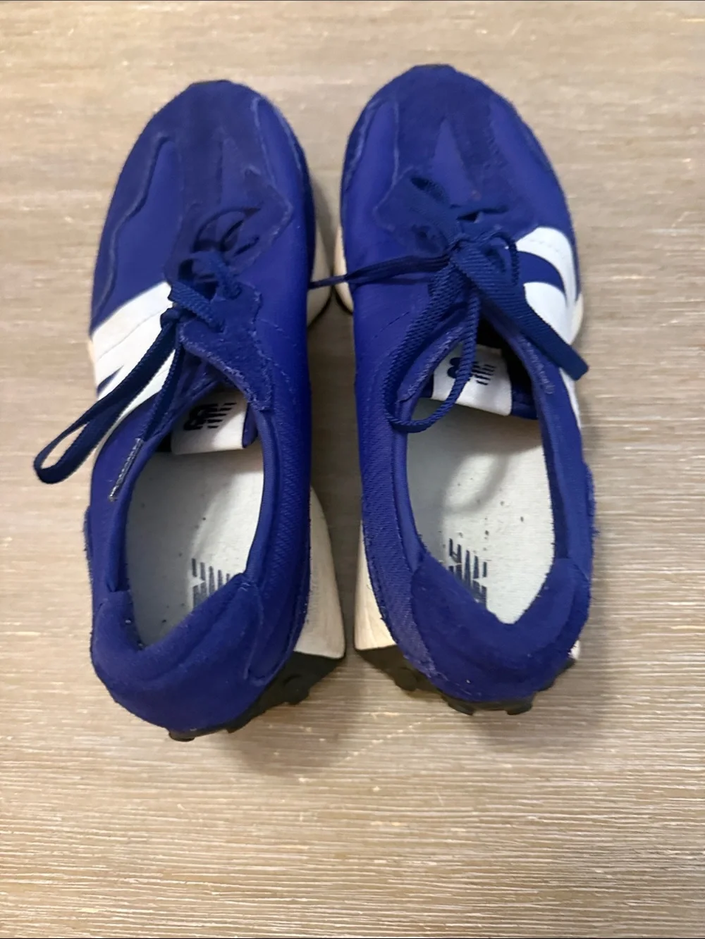 New Balance Kids Navy and White Retro-Style Sneakers